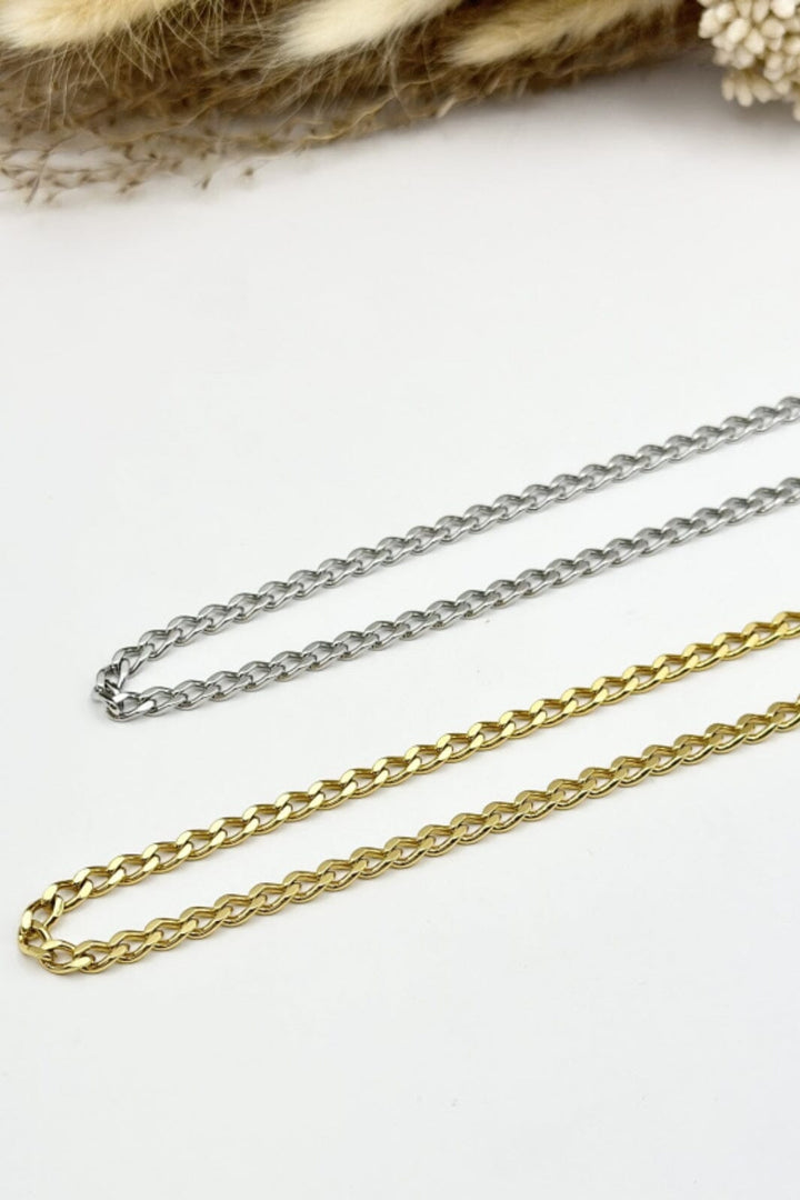 Mellow Moon - Round Palm Tree Mesh Necklace Colfigaro101 - Forgyldt Halskæder