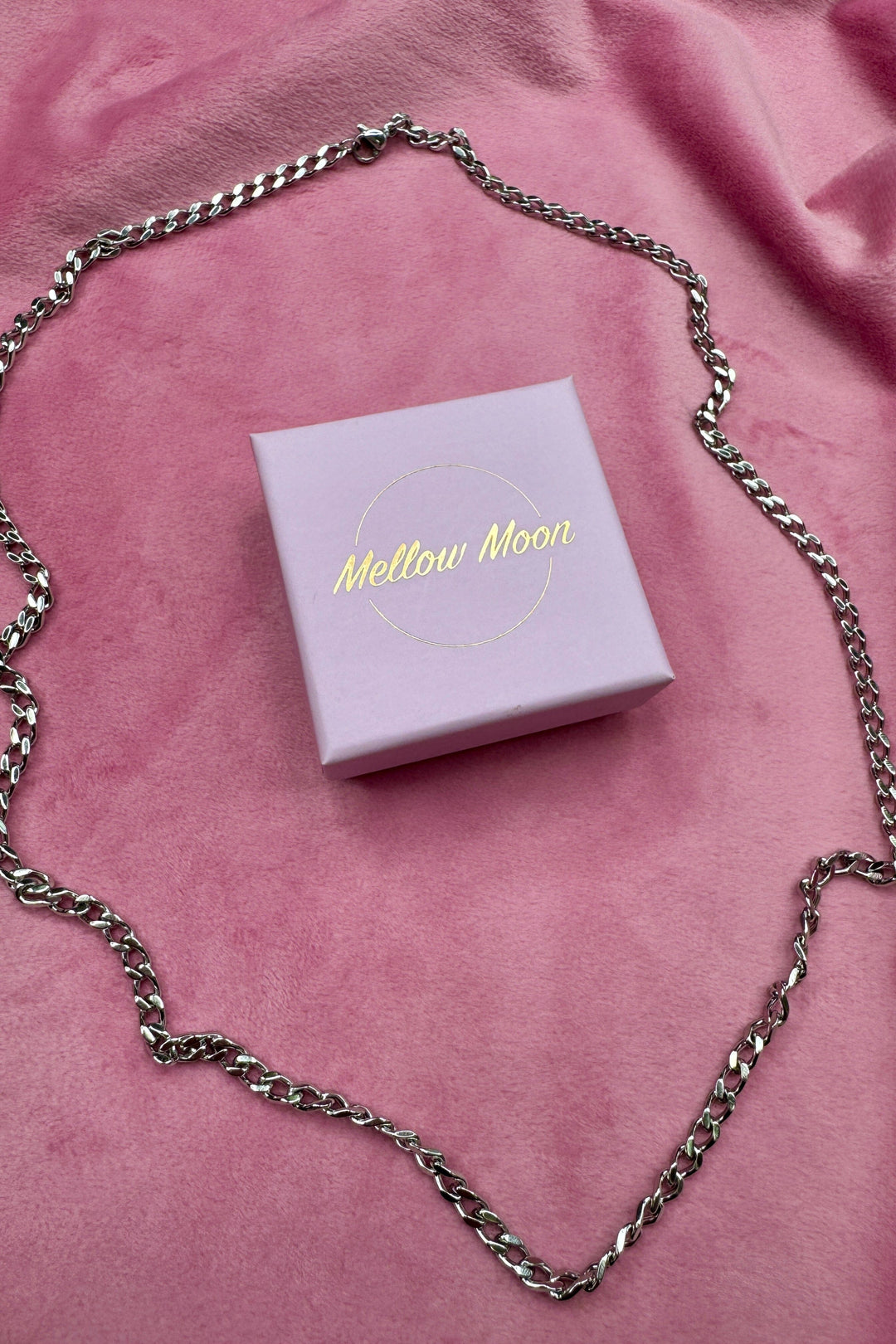 Mellow Moon - Round Palm Tree Mesh Necklace Colfigaro101 - Forsølvet Halskæder