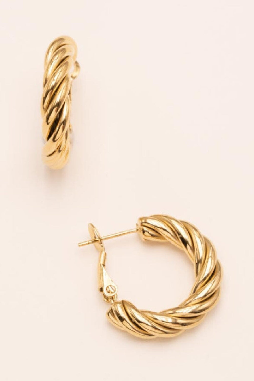 Mellow Moon - Small Abby Hoop Earrings BM0614E0480 - Forgyldt Øreringe