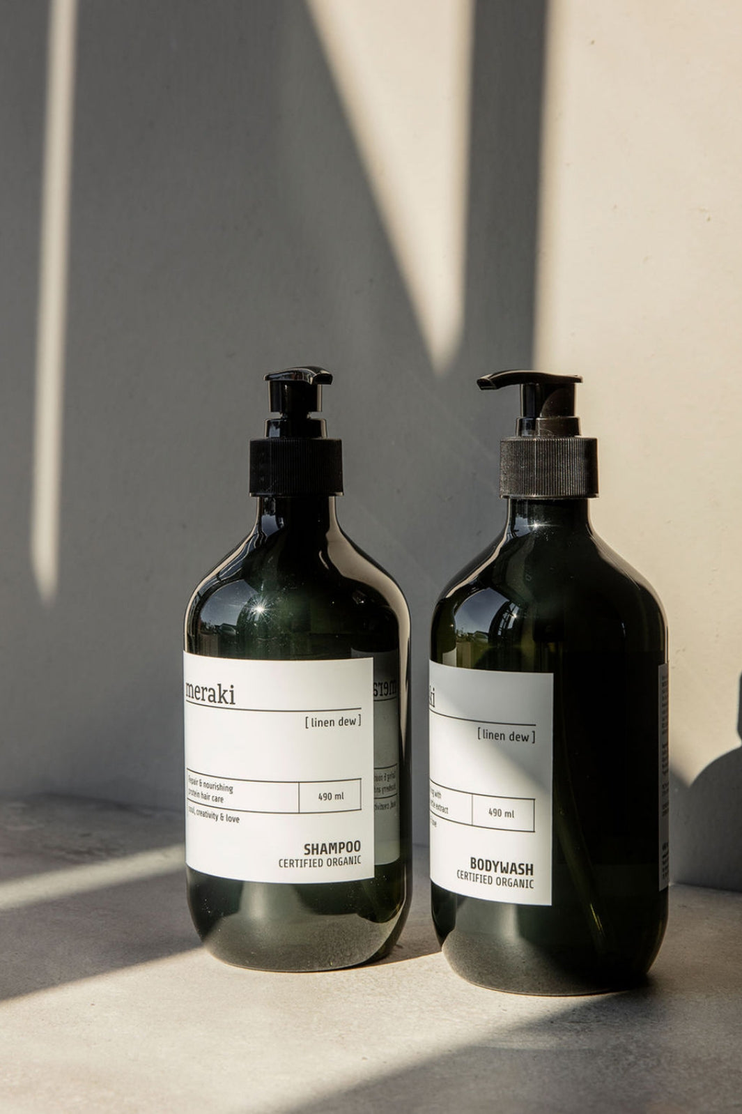 Meraki - Bodywash Linen Dew - 490 ml. Bodywash