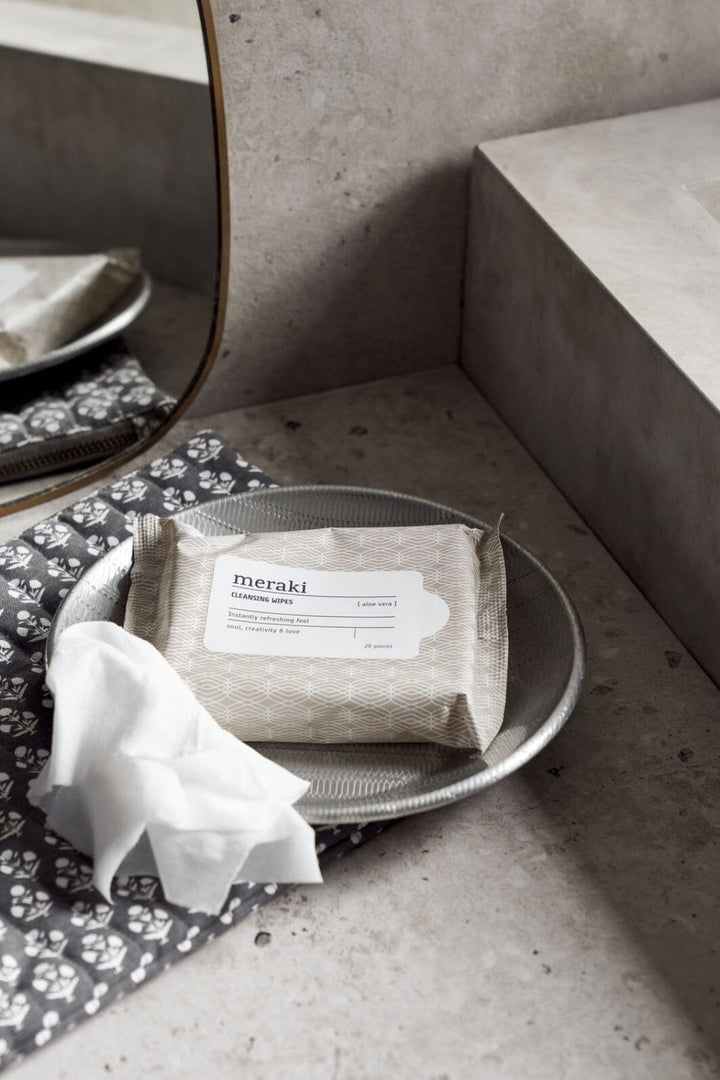 Meraki - Cleansing wipes - Aloe vera - Brown/White Rens