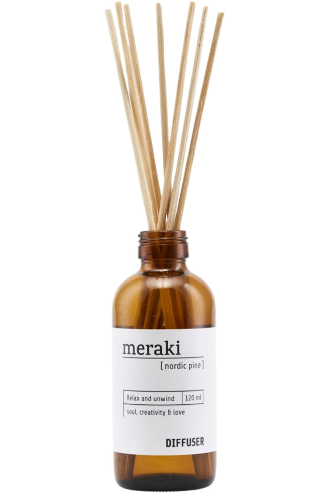 Meraki - Duftfrisker m. 7 pinde Nordisk Fyrretræ - 120 ml Duftfrisker