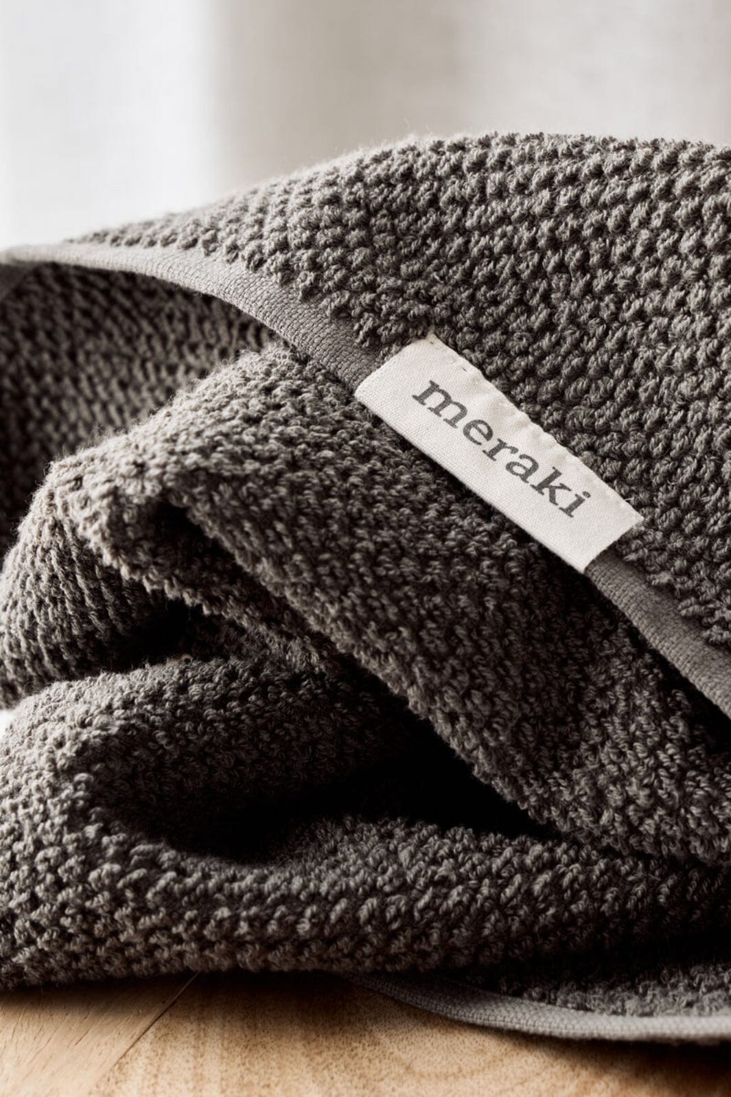 Meraki - Håndklæde, Solid, 5 x 100, Army Håndklæder