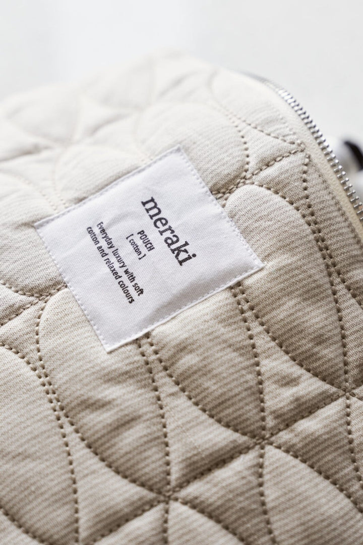 Meraki - Makeup pung, Mentha, Off white/safari - l: 19 cm, w: 2,5 cm, h: 14 cm Toilettasker