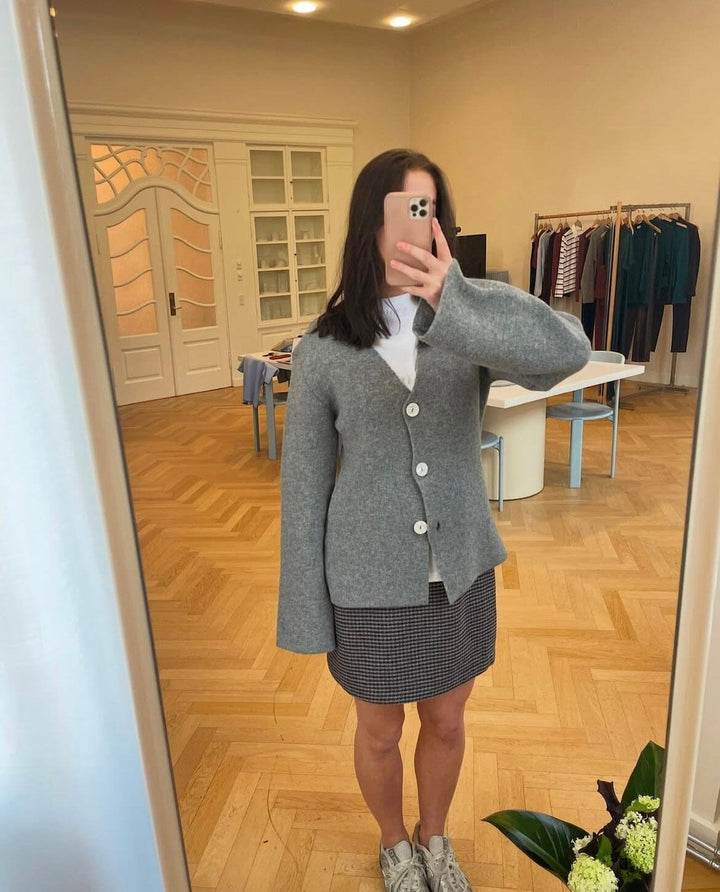 Modström - Klaytonmd Cardigan 57908 - 7087 - Grey Melange Cardigans
