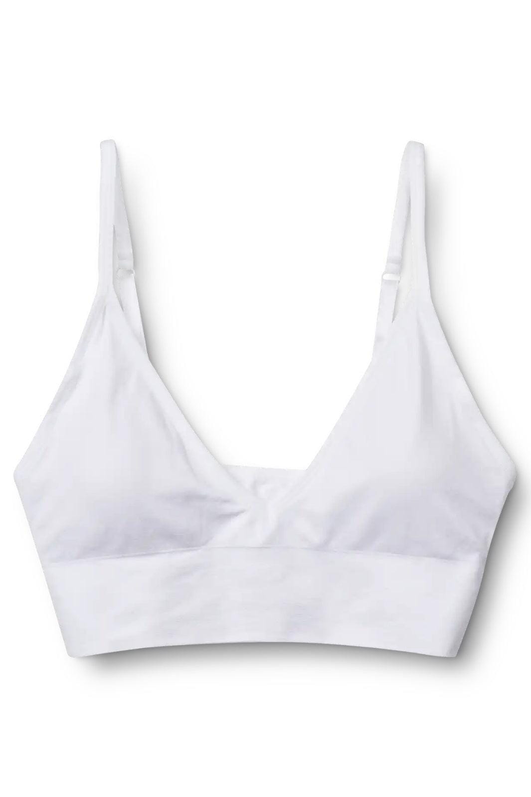 Molly&My Wardrobe - Luise Bra Top Narrow Strap W. Padding - White BH