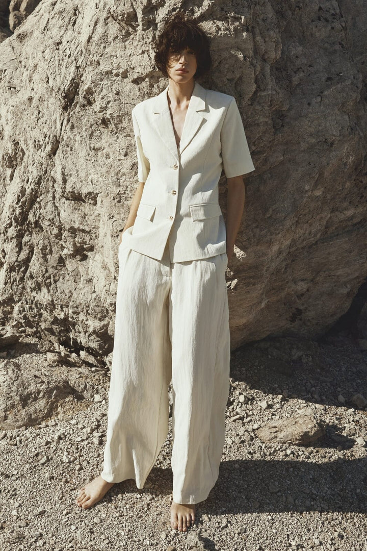 Moss Copenhagen - Mschblase Edelmira Pants 19046 - Pistachio Shell Bukser