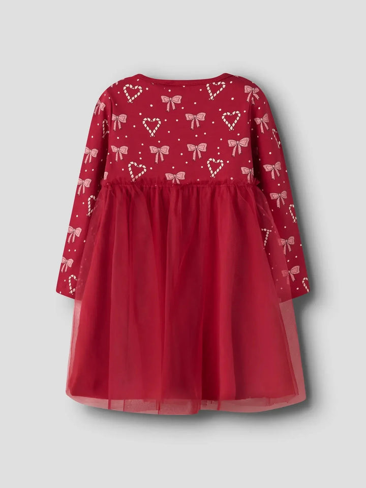 Name It - Nmfri Ls Dress - 4912293 Jester Red Kjoler