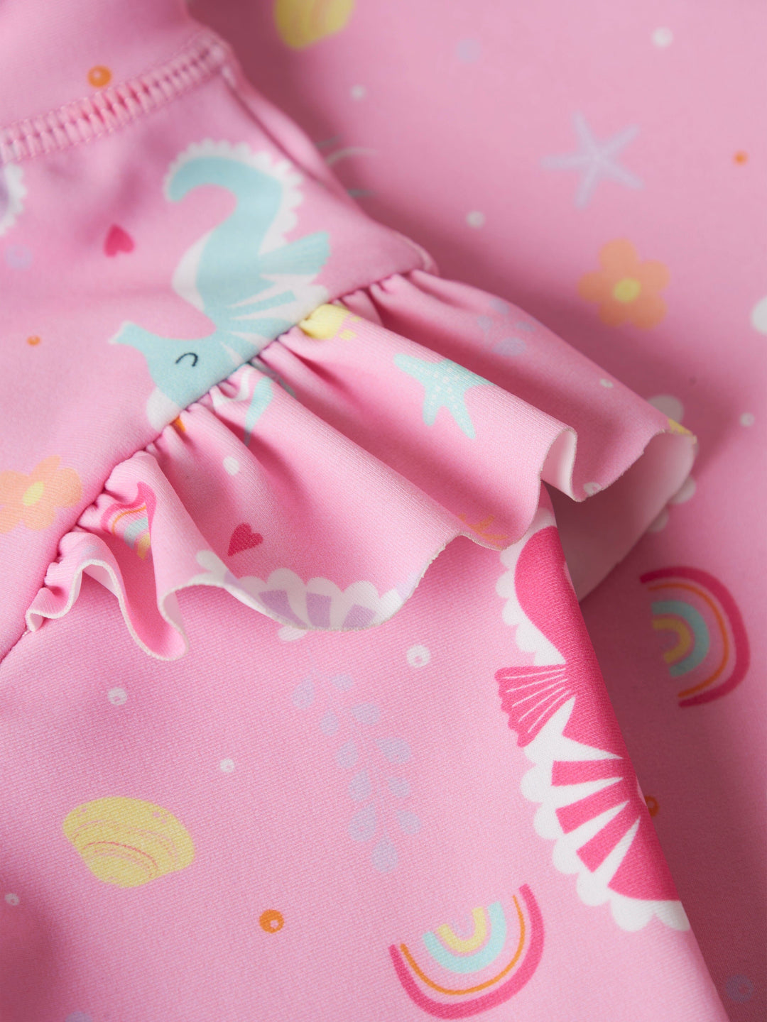 Name It - Nmfzila 3/4 Uv Swimsuit - 4686027 Pink Frosting Badedragter