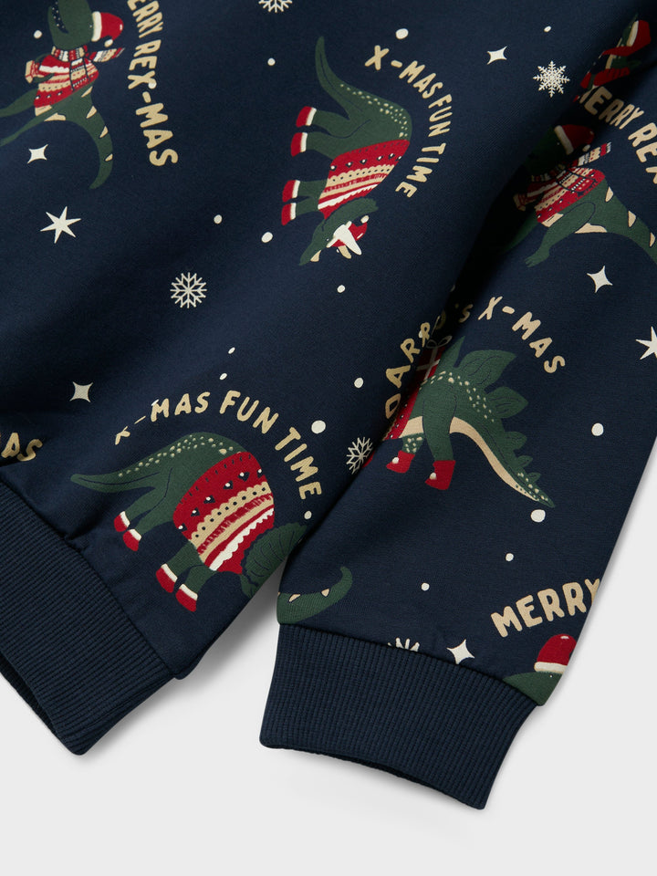 Name It - Nmmroka Ls Nreg Sweat Box - 4845821 Navy Blazer Sweatshirts