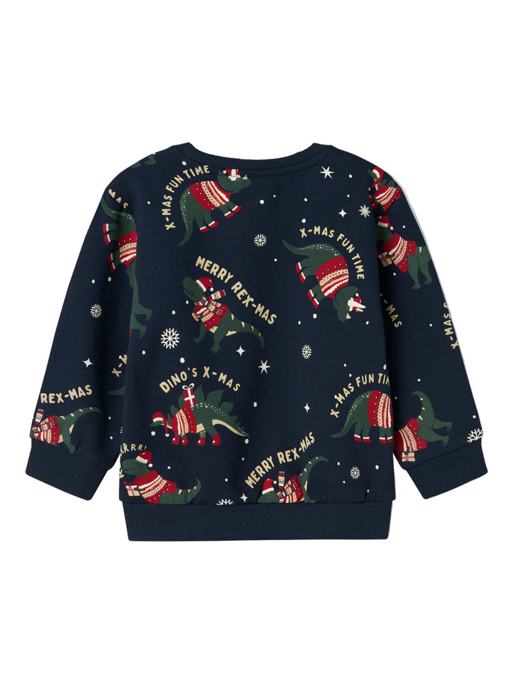 Name It - Nmmroka Ls Nreg Sweat Box - 4845821 Navy Blazer Sweatshirts