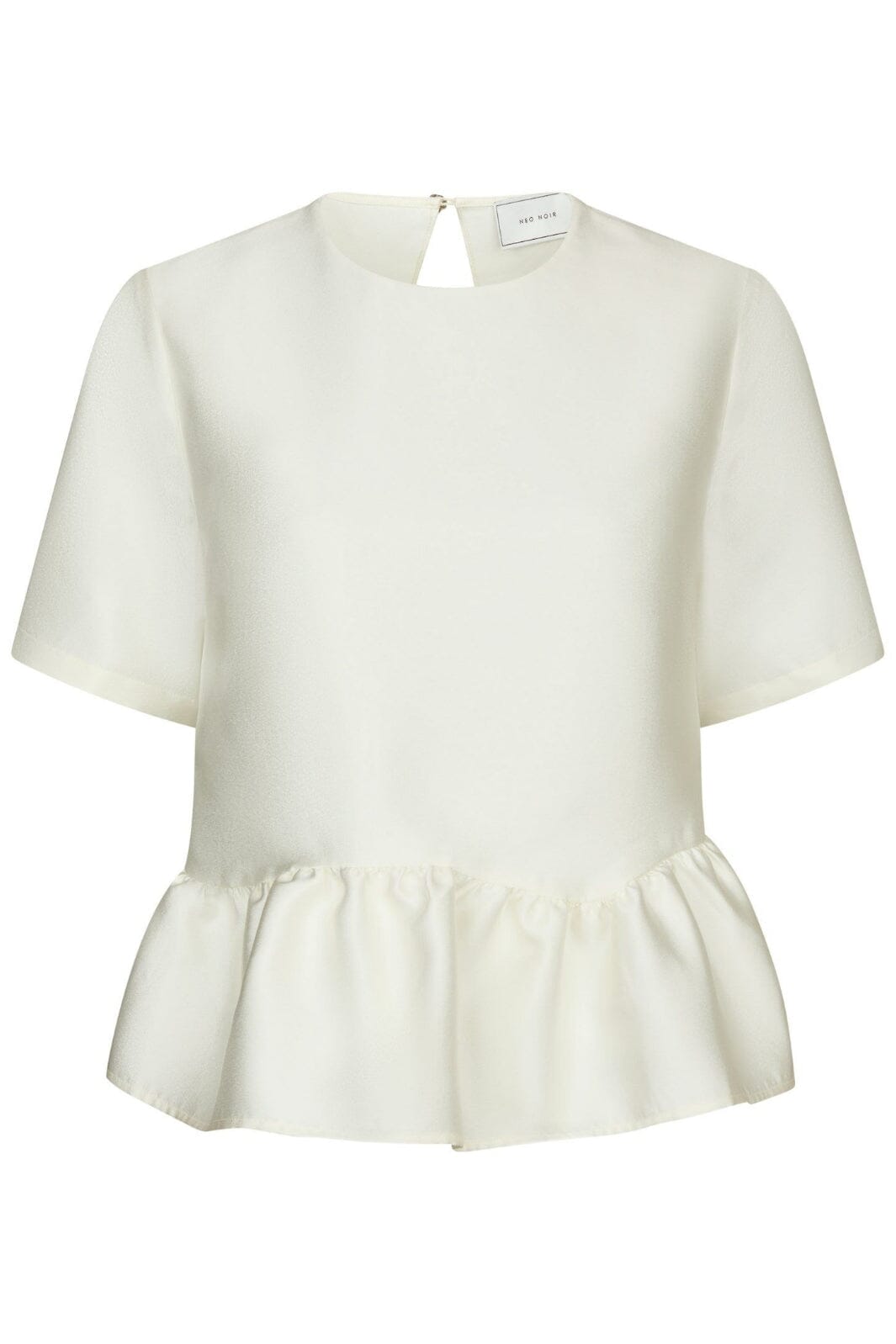 Neo Noir - Alva Dull Satin Blouse 165748 - 124 - Ivory