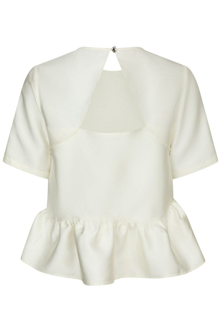 Neo Noir - Alva Dull Satin Blouse 165748 - 124 - Ivory