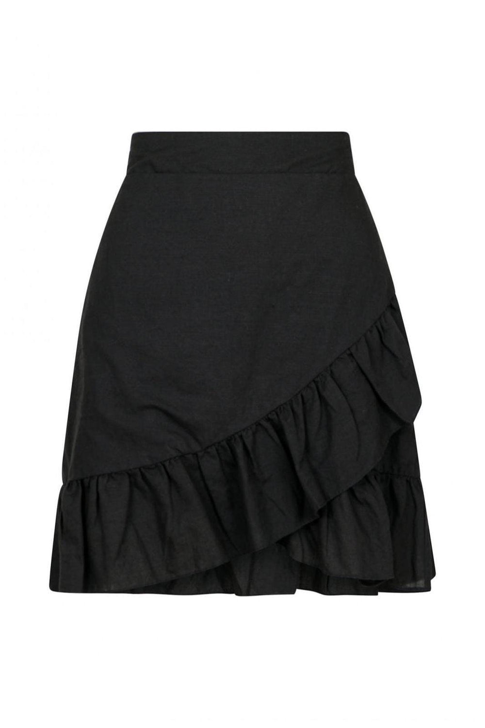 Neo Noir - Bekka Linen Skirt - Black Nederdele