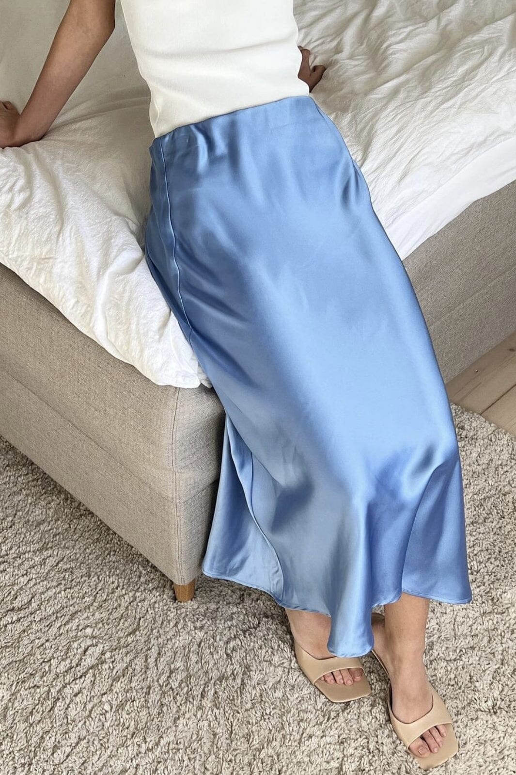 Neo Noir - Bovary Skirt - Dusty blue Nederdele