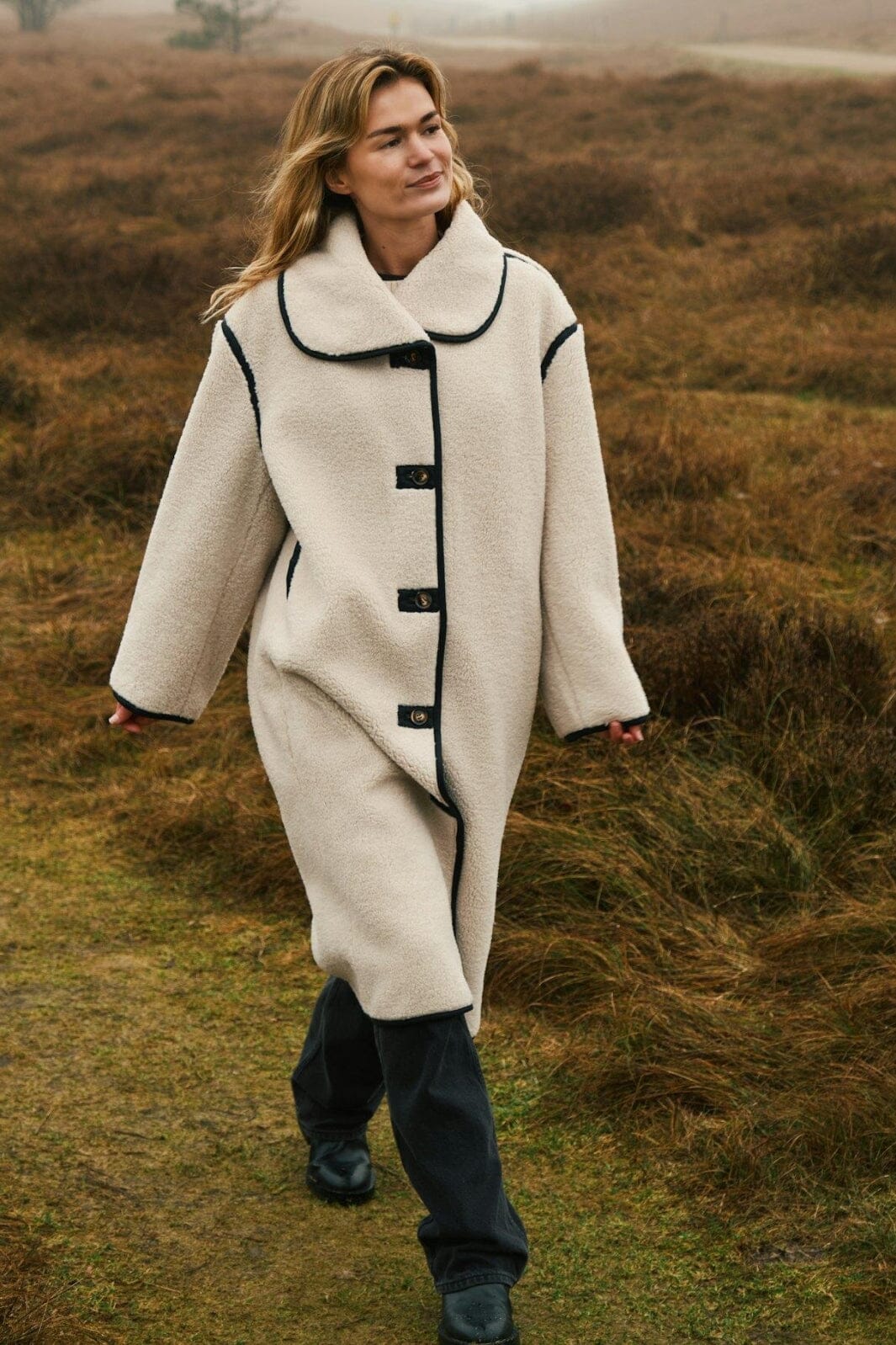 Neo Noir - Carmen Teddy Coat 164852 - 124 - Ivory
