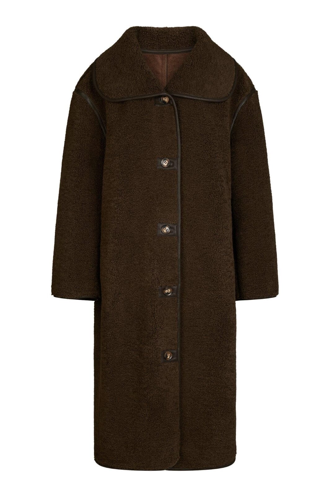 Neo Noir - Carmen Teddy Coat 164852 - 676 - Dark Brown