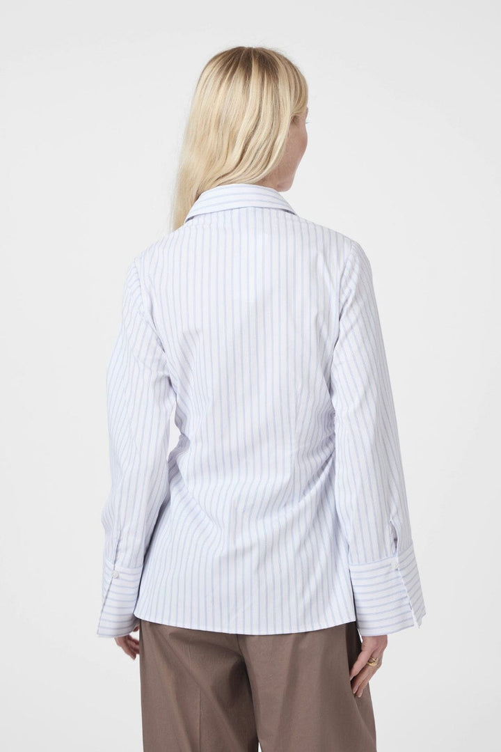 Neo Noir - Caroli Slim Stripe Shirt 166220 - 120 - White