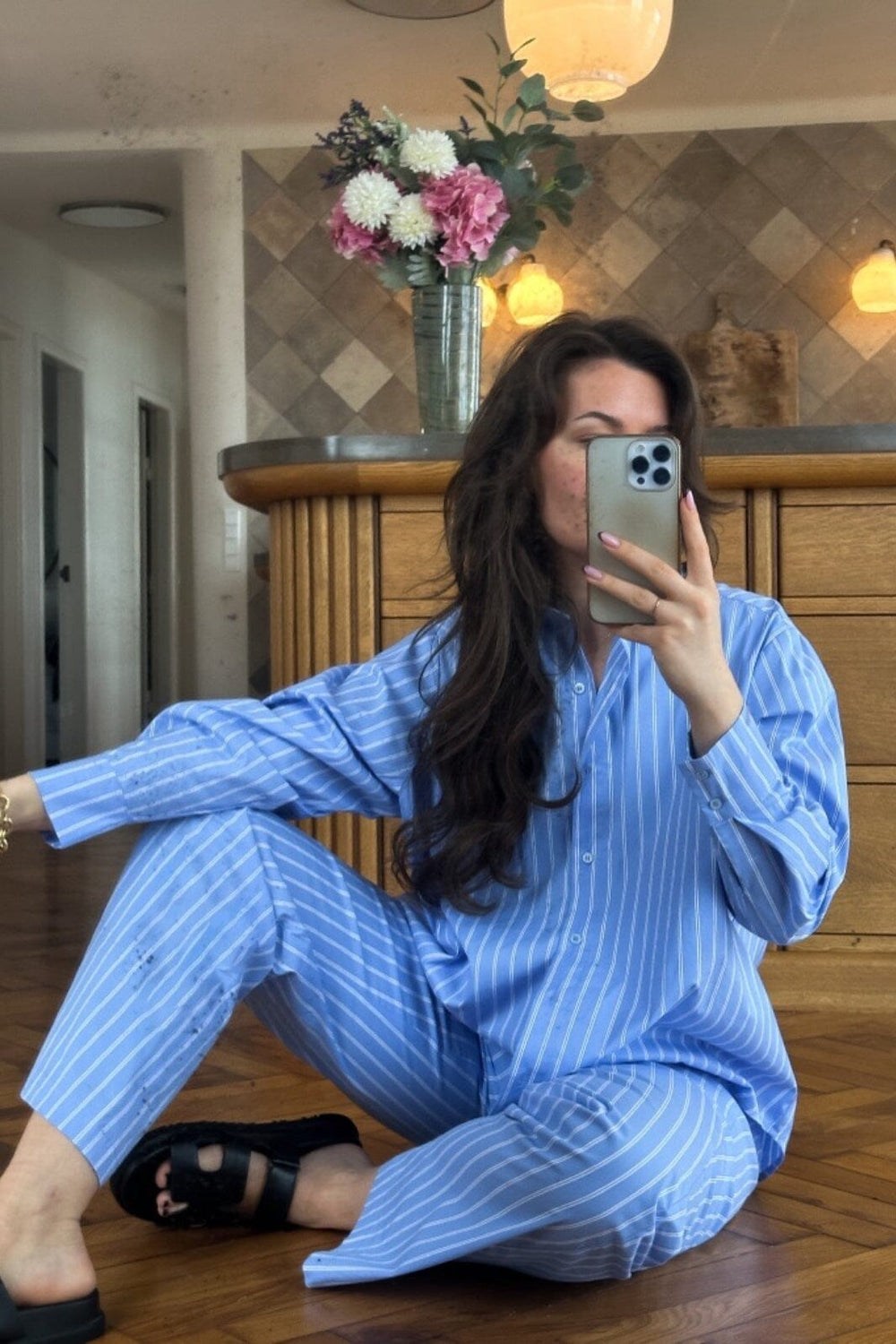 Neo Noir - Dalma Double Stripe Shirt - Light Blue Skjorter