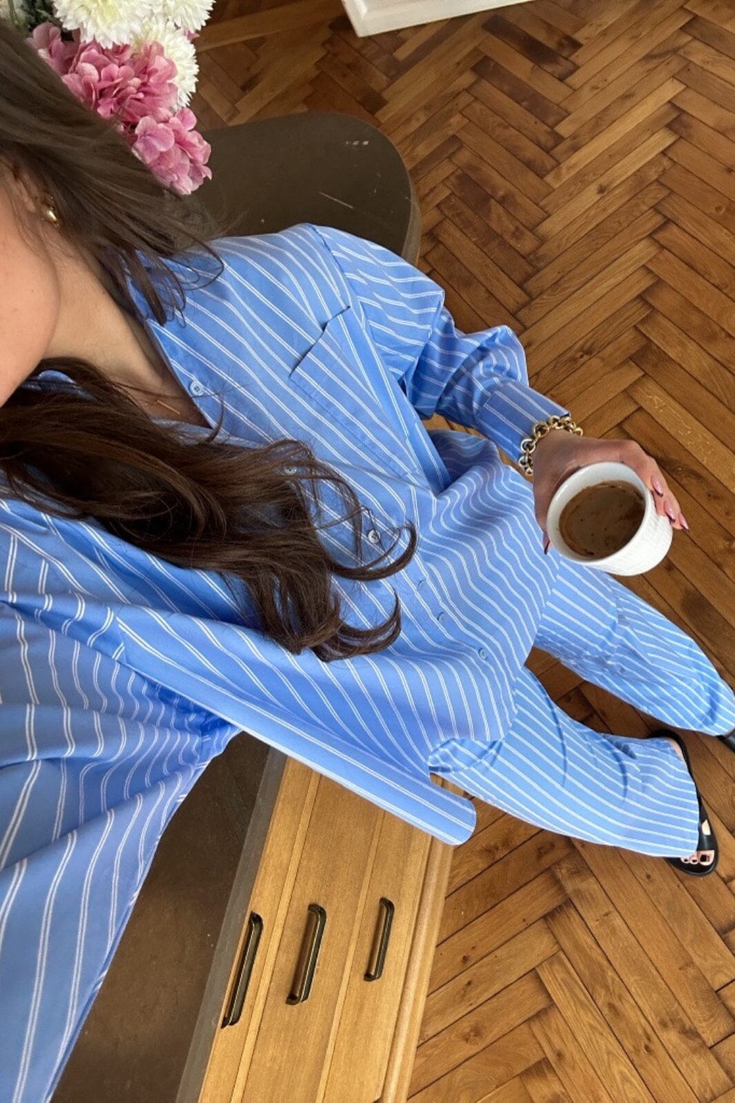 Neo Noir - Dalma Double Stripe Shirt - Light Blue Skjorter