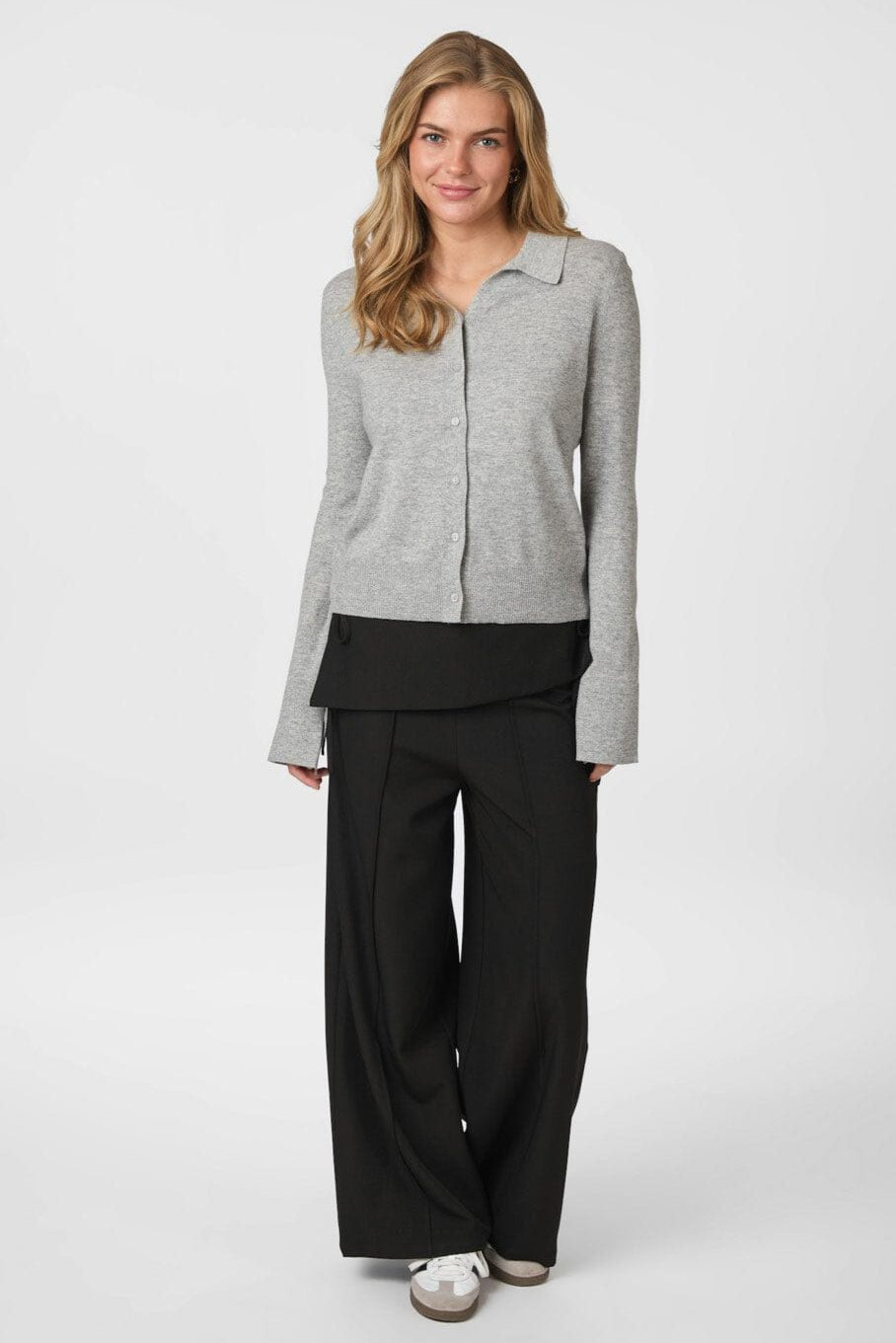 Neo Noir - Deani Fold Pants 166168 - 100 - Black