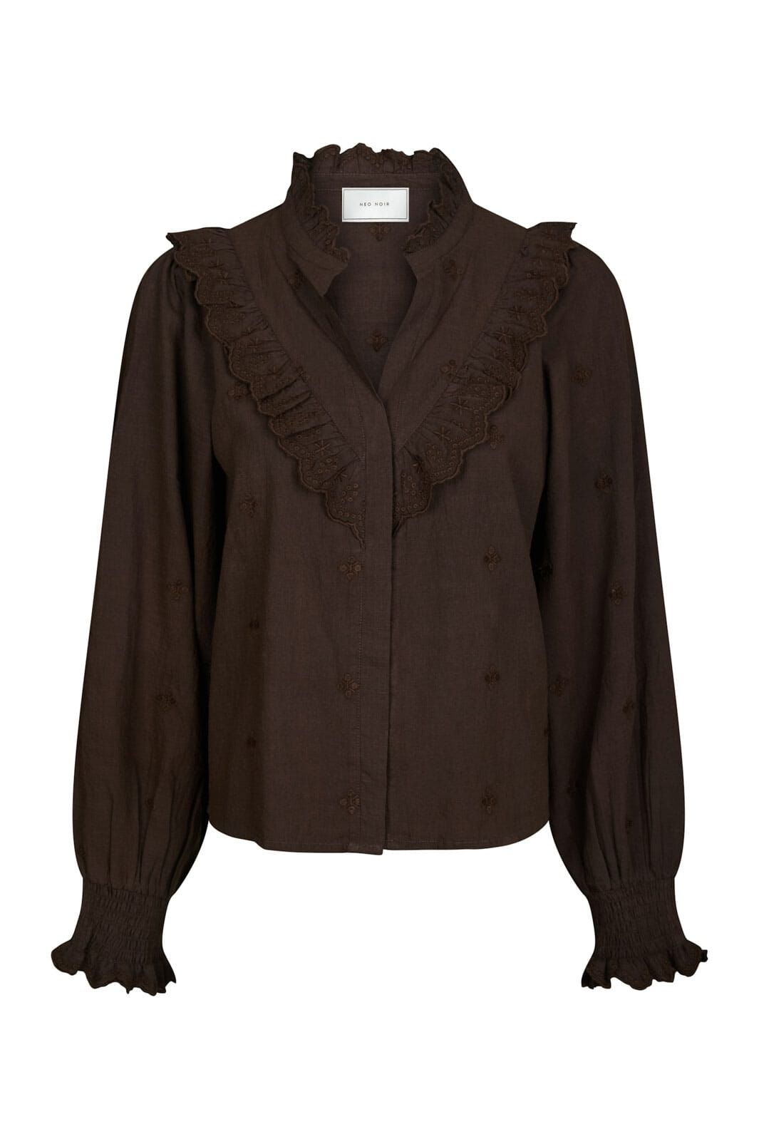 Neo Noir - Degas Blouse 160214 - 676 - Dark Brown