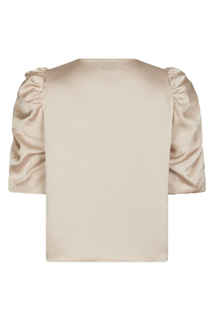 Neo Noir - Elba Heavy Sateen Blouse 165799 - 720 - Champagne