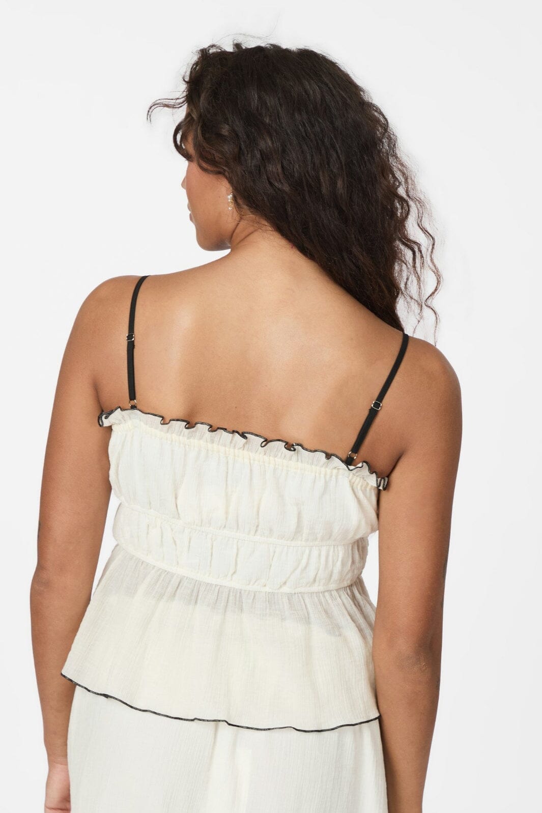 Neo Noir - Emberly Crepe Top 165824 - 122 - Creme