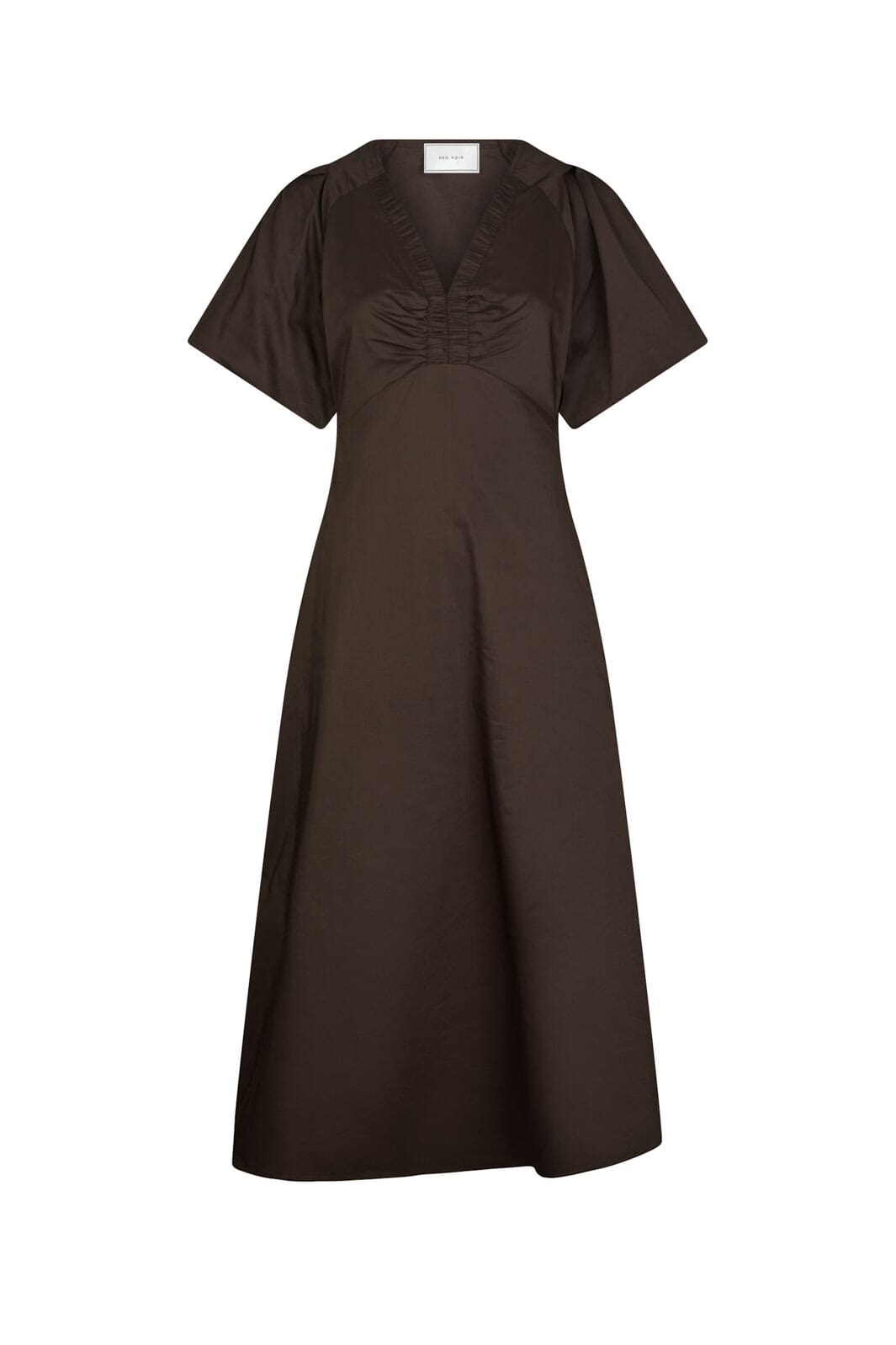 Neo Noir - Illana Poplin Dress 160660 - 584 - Chocolate Brown
