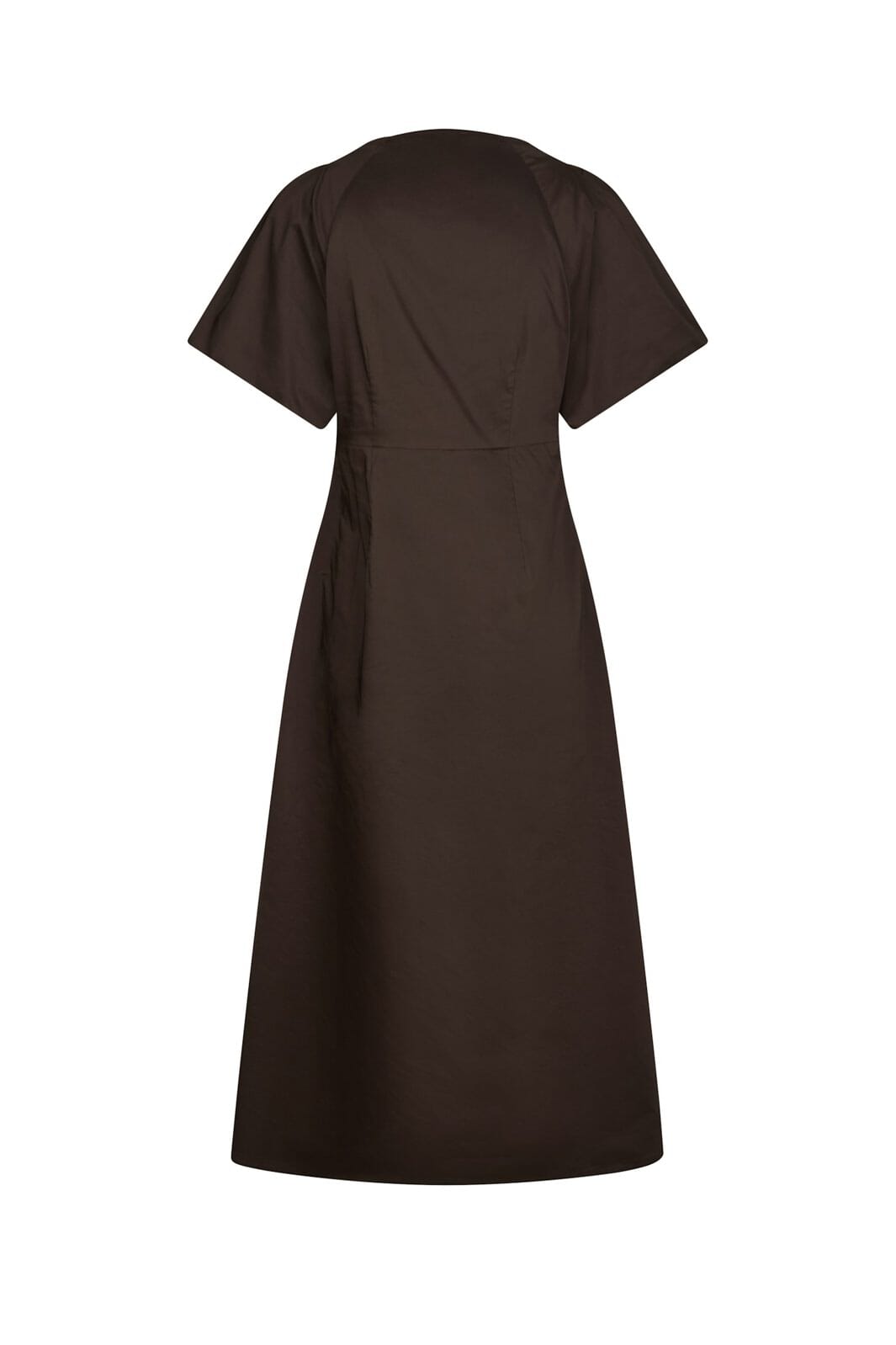 Neo Noir - Illana Poplin Dress 160660 - 584 - Chocolate Brown