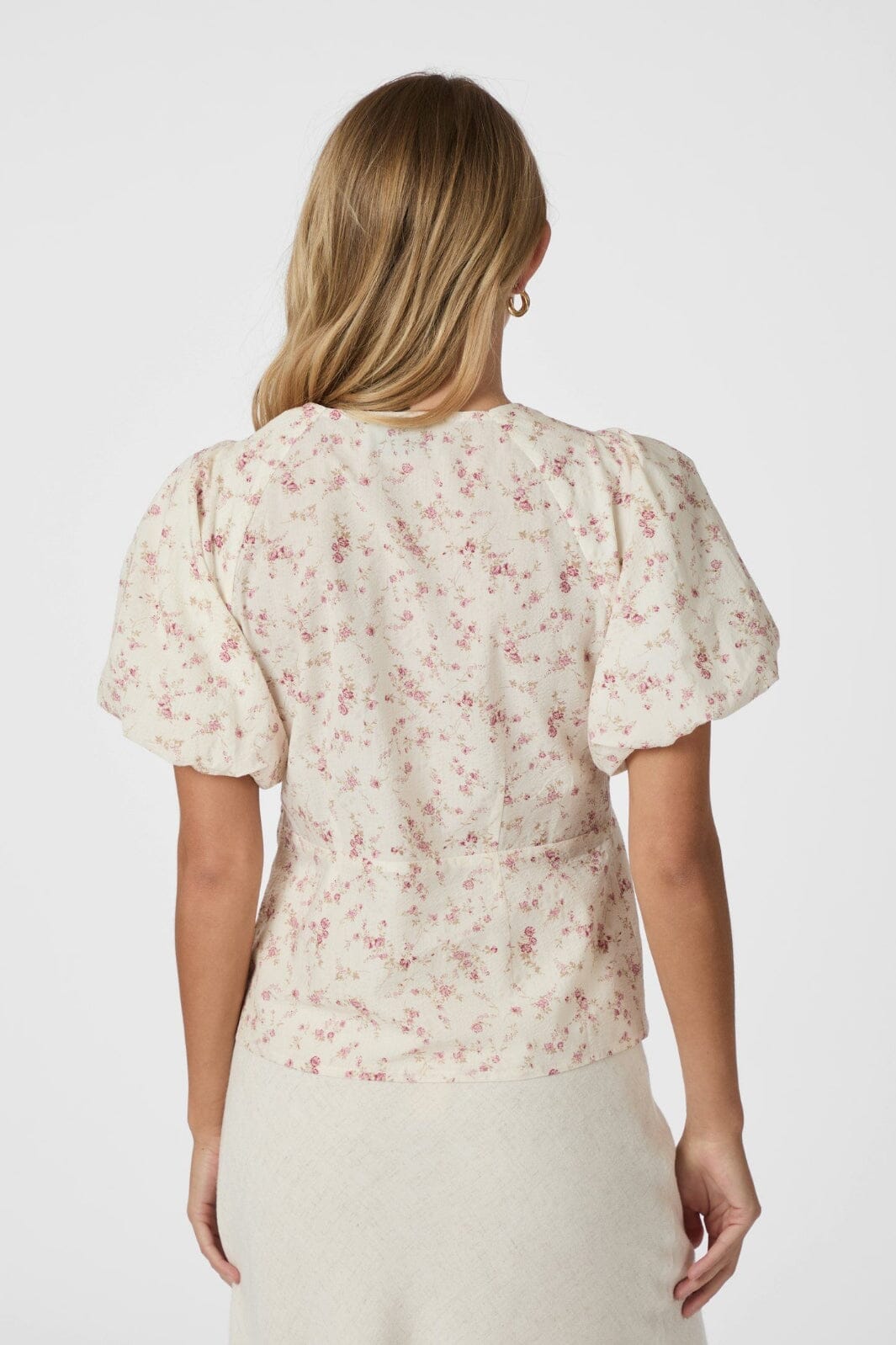 Neo Noir - Irina Print Blouse 165967 - 630 - Dusty Rose