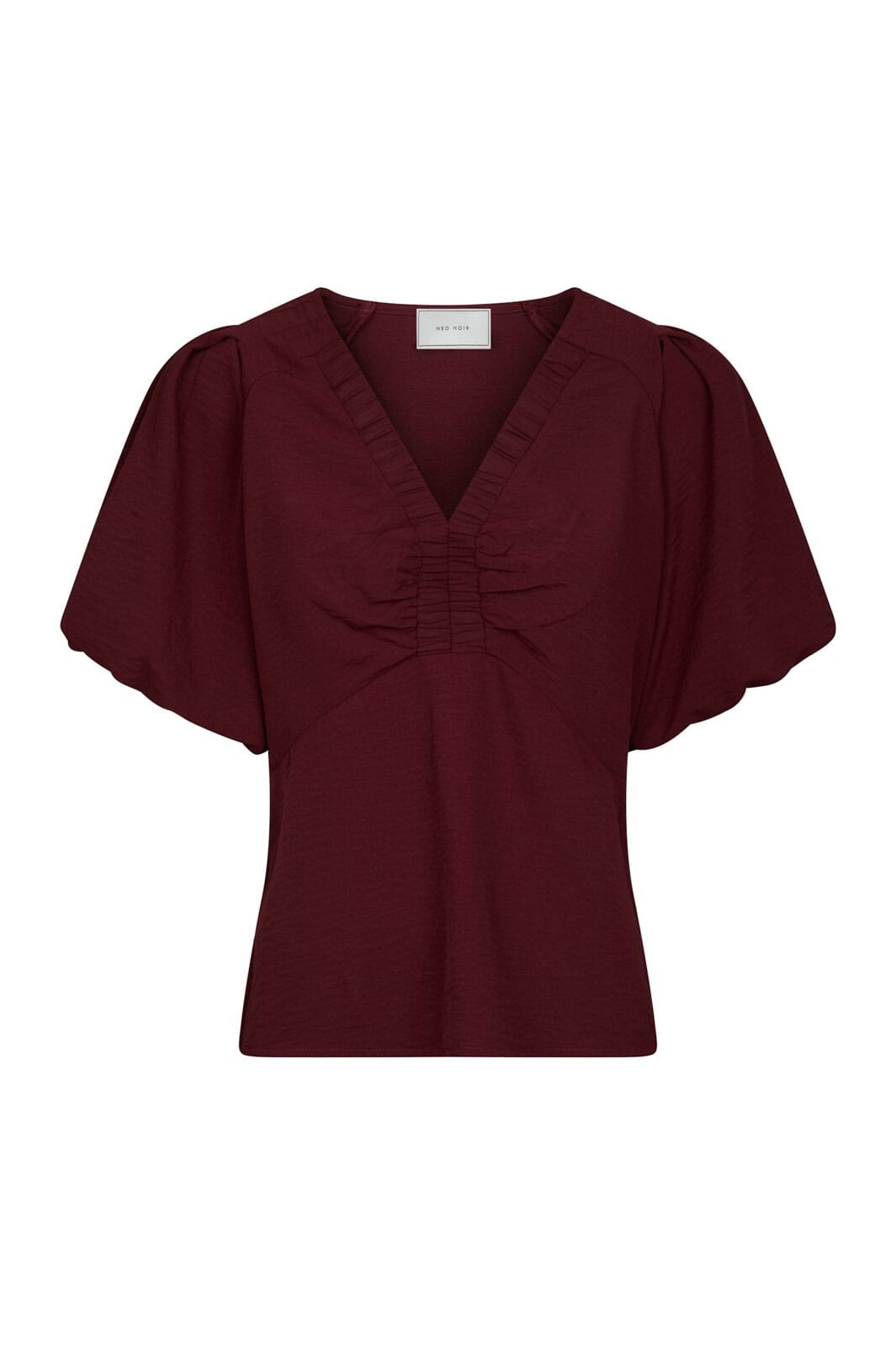 Neo Noir - Irina Structure Blouse 165910 - 682 - Wine