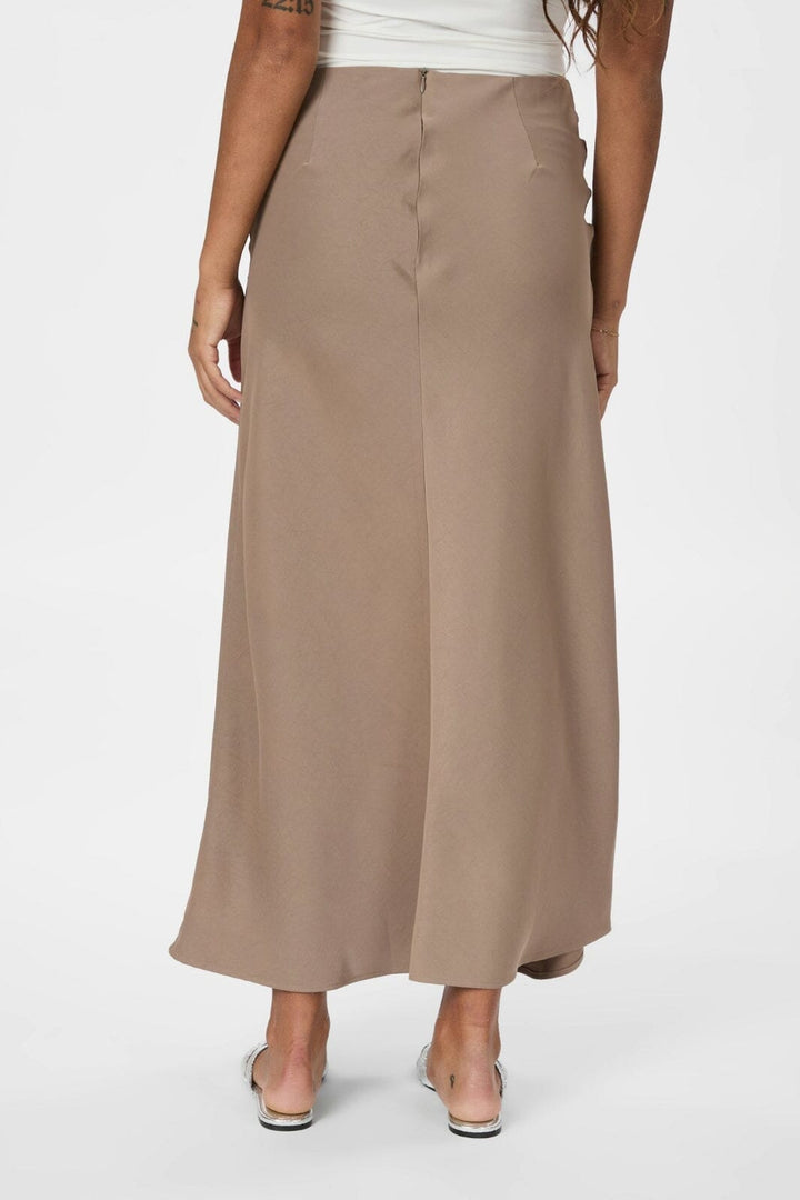 Neo Noir - Kit Dull Sateen Skirt 165565 - 811 - Dark Taupe
