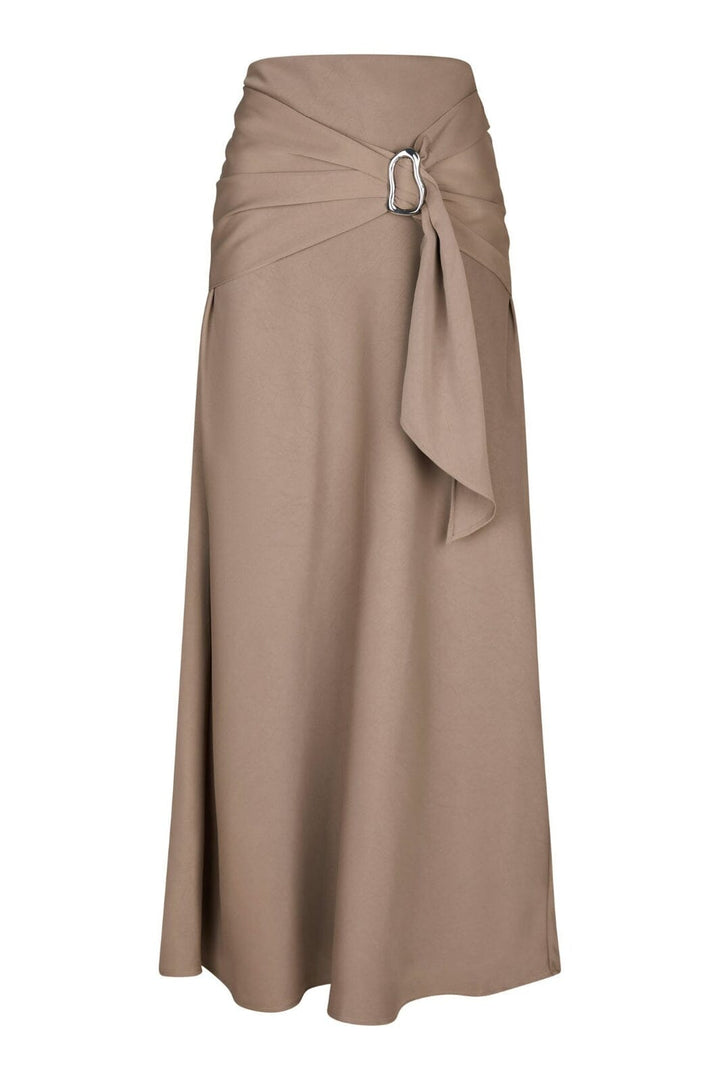 Neo Noir - Kit Dull Sateen Skirt 165565 - 811 - Dark Taupe