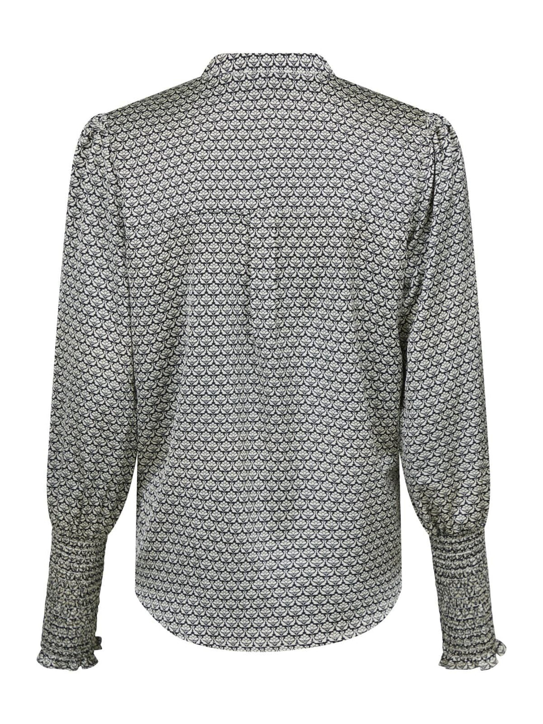 Neo Noir - Landa Graphic Pattern Blouse - Black Bluser