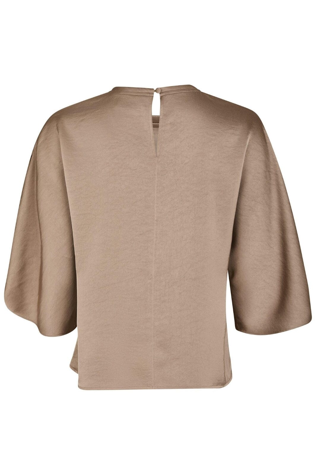 Neo Noir - Liora Heavy Sateen Blouse 165567 - 811 - Dark Taupe