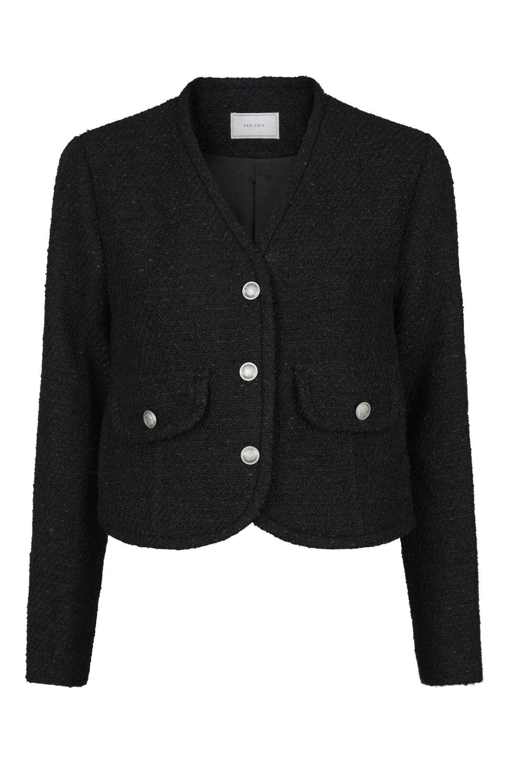 Neo Noir - Manua Boucle Jacket - Black Jakker