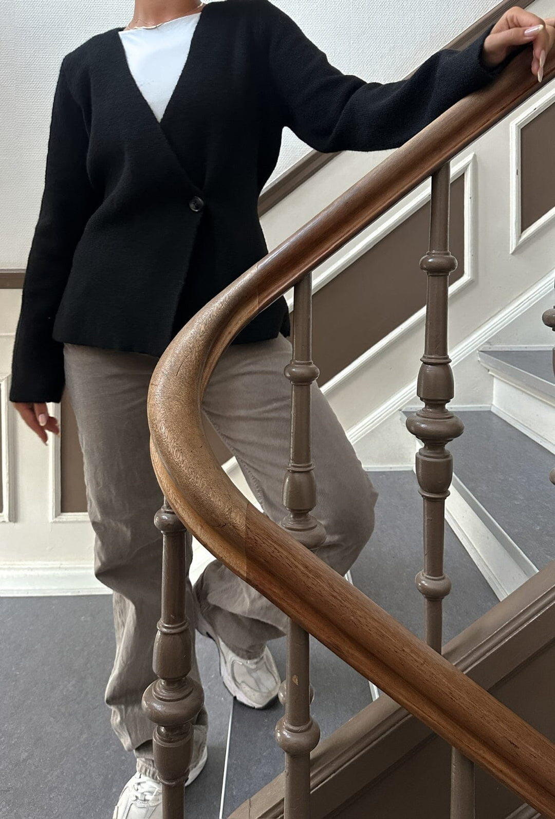 Neo Noir - Marie Louise Knit Cardigan - Black Cardigans