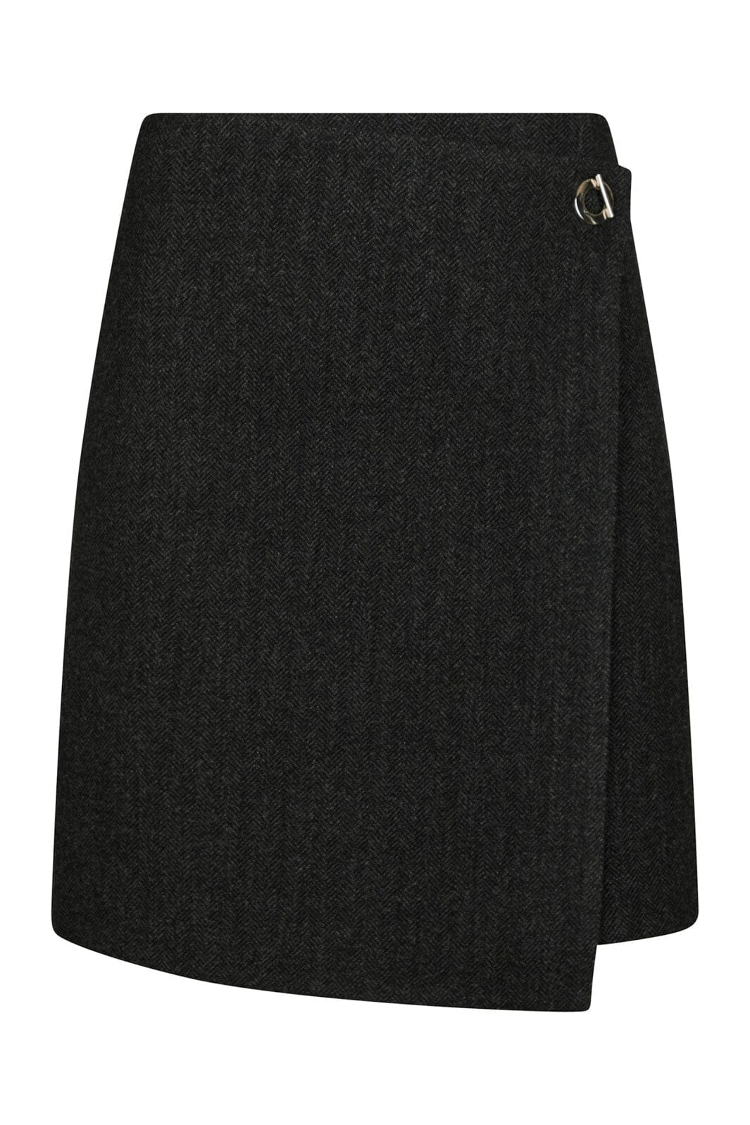 Neo Noir - Marisi Herringbone Skirt 165687 - 104 - Dark Grey