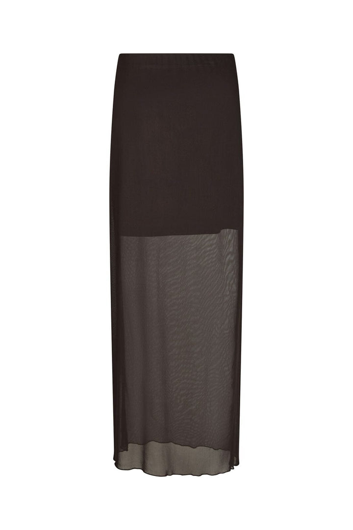 Neo Noir - Marlise Mesh Skirt 166014 - 676 - Dark Brown