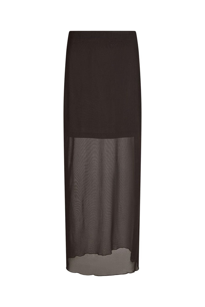Neo Noir - Marlise Mesh Skirt 166014 - 676 - Dark Brown
