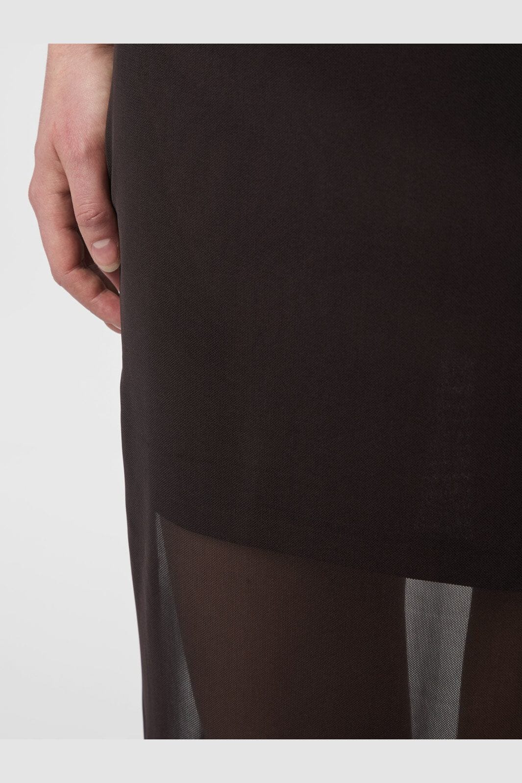 Neo Noir - Marlise Mesh Skirt 166014 - 676 - Dark Brown