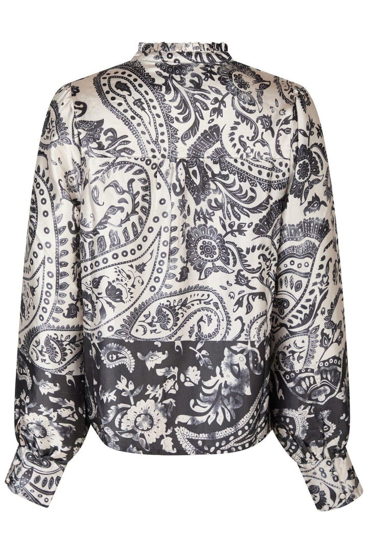 Neo Noir - Massima Deco Paisley Blouse 164308 - Creme Bluser