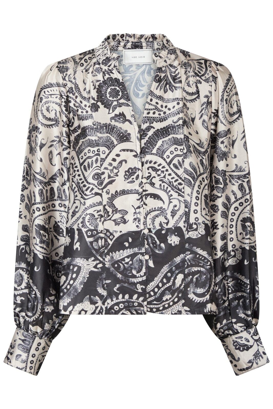 Neo Noir - Massima Deco Paisley Blouse 164308 - Creme Bluser