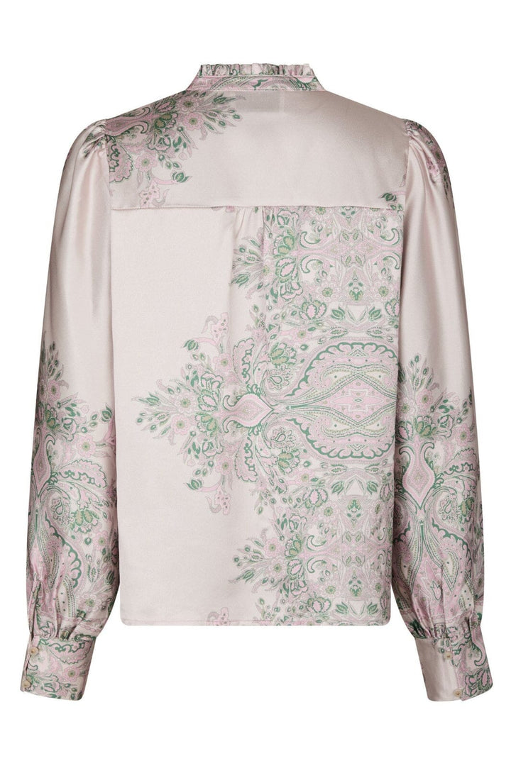 Neo Noir - Massima Paisley Border Blouse 160960 - 165 - Rose