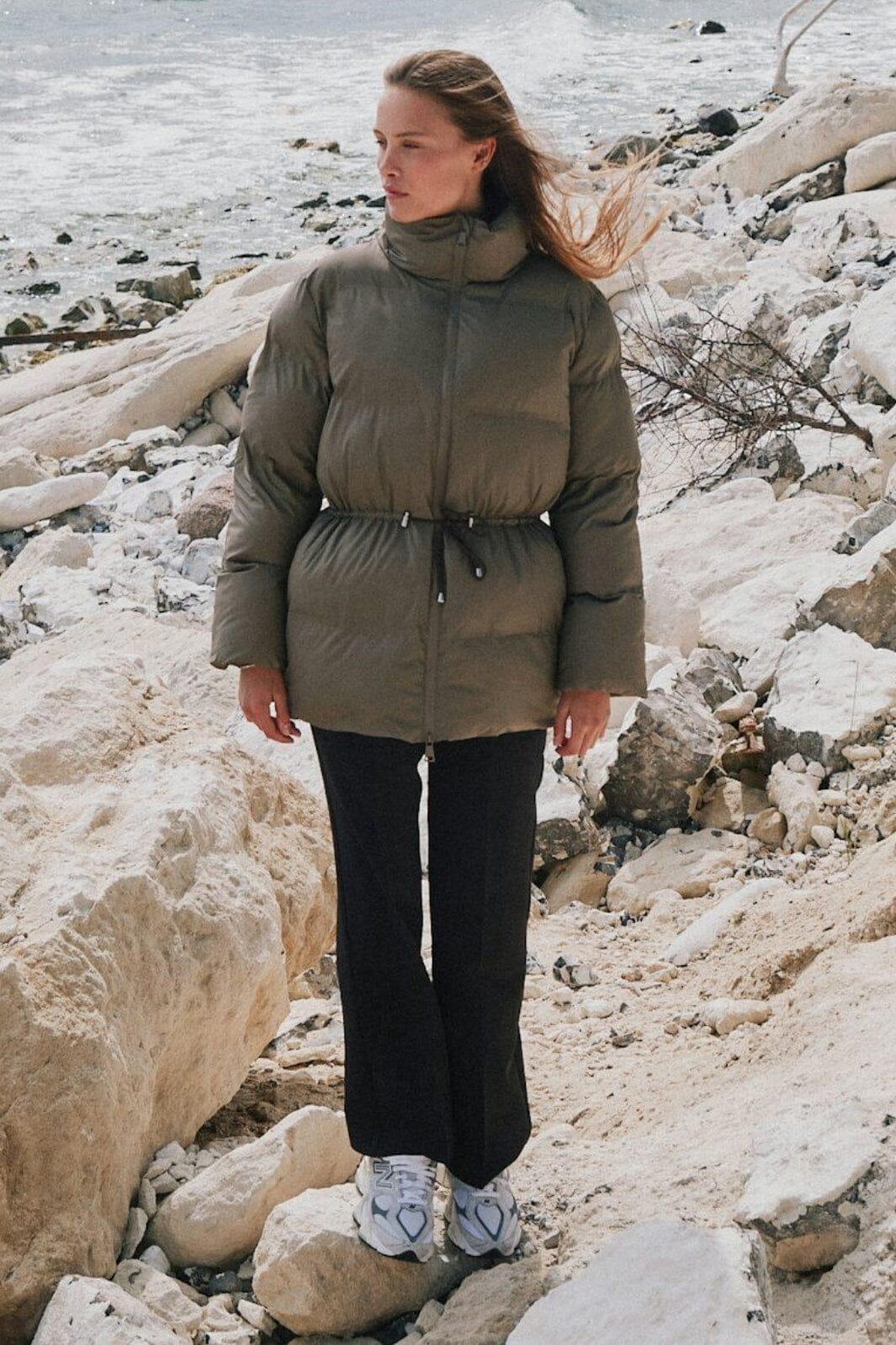 Neo Noir - Mayra C Puffer Jacket - Dark Taupe Jakker