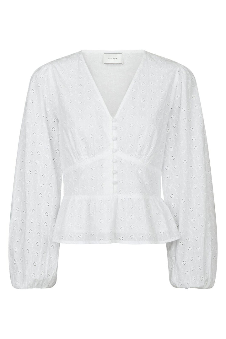 Neo Noir - Neroni Embroidery Blouse 166019 - 120 - White