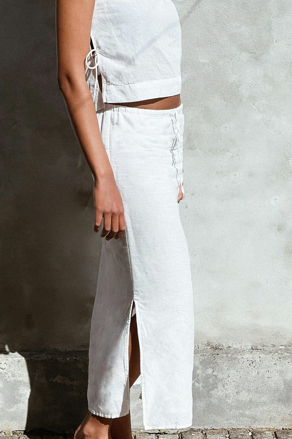 Neo Noir - Noa Linen Skirt 159936 - 120 - White