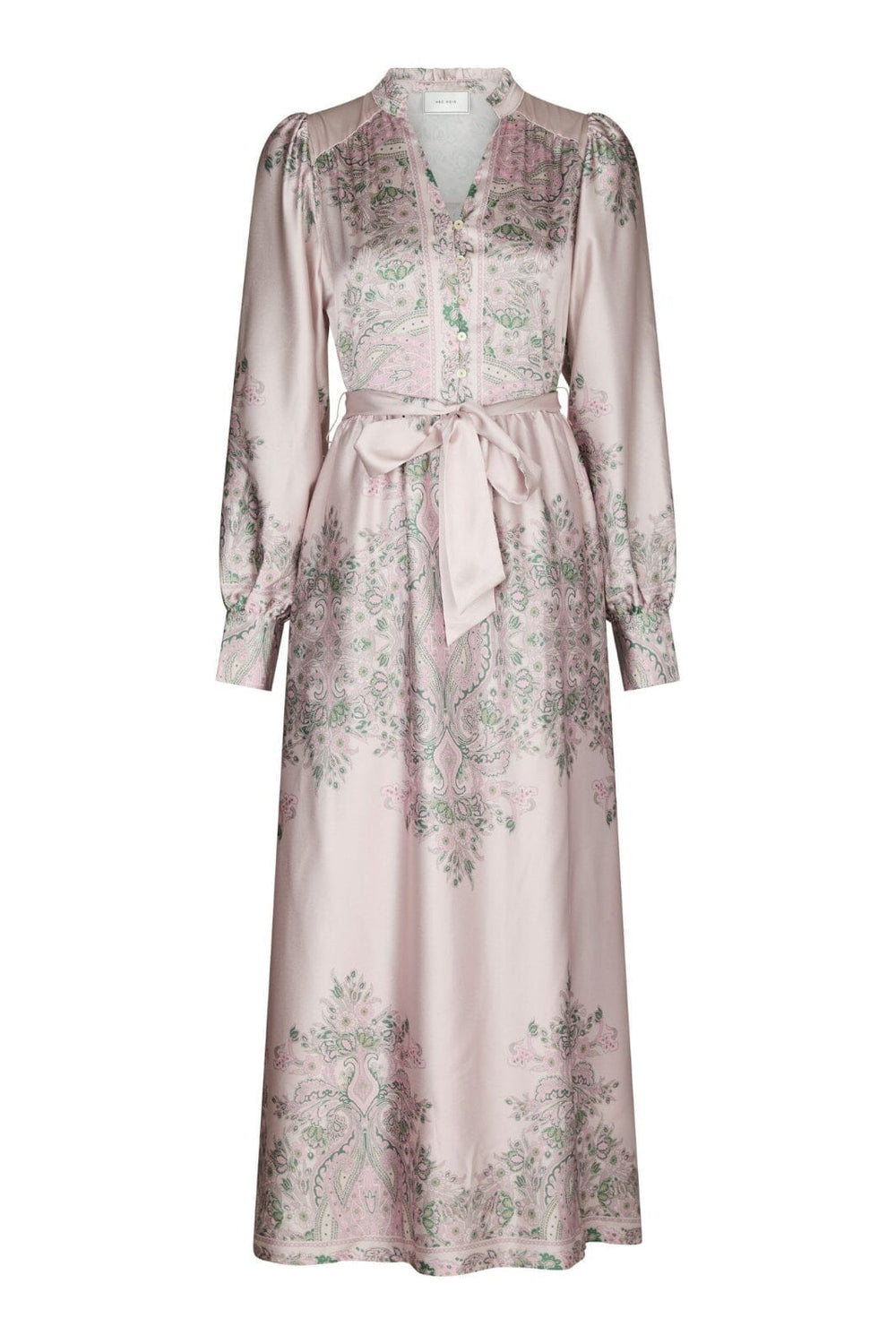 Neo Noir - Nova Paisley Border Dress 160958 - 165 - Rose