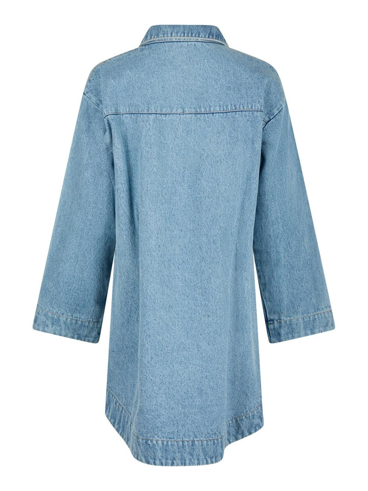 Neo Noir - Paras Denim Dress - Smoke Blue Kjoler